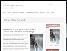 Tablet Screenshot of garycorbinwriting.com